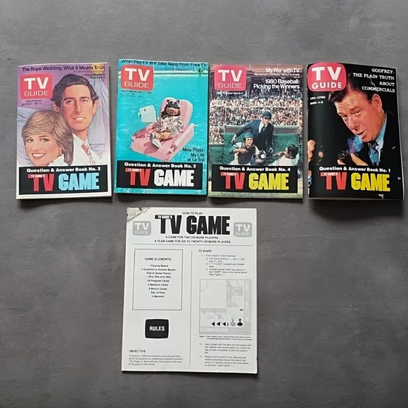 Vtg 1984 TV Guide Trivia Board Game- Complete - Picture 6 of 7